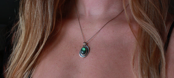 Labradorite Swirls Necklace