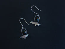 Load image into Gallery viewer, Black Onyx Bat Baby Earrings