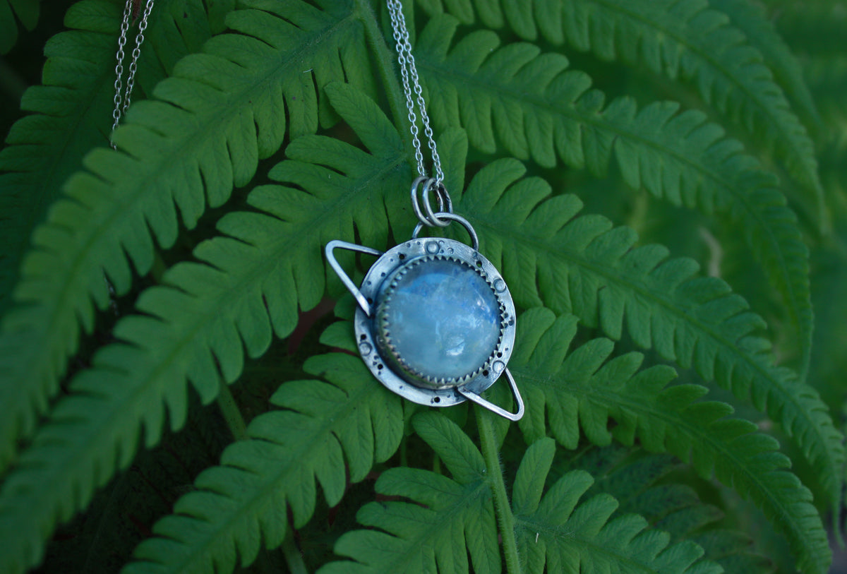 Saturn Moonstone Necklace