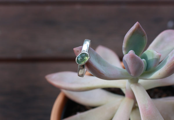 Green Kyanite Stacking Ring