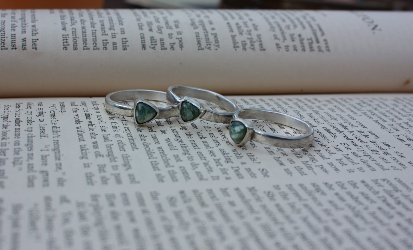 Seraphinite Stacking Ring
