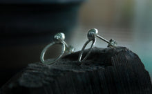 Load image into Gallery viewer, Full Moon Silver Earrings
