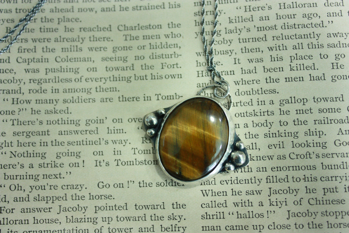 Moon Tiger's Eye Necklace