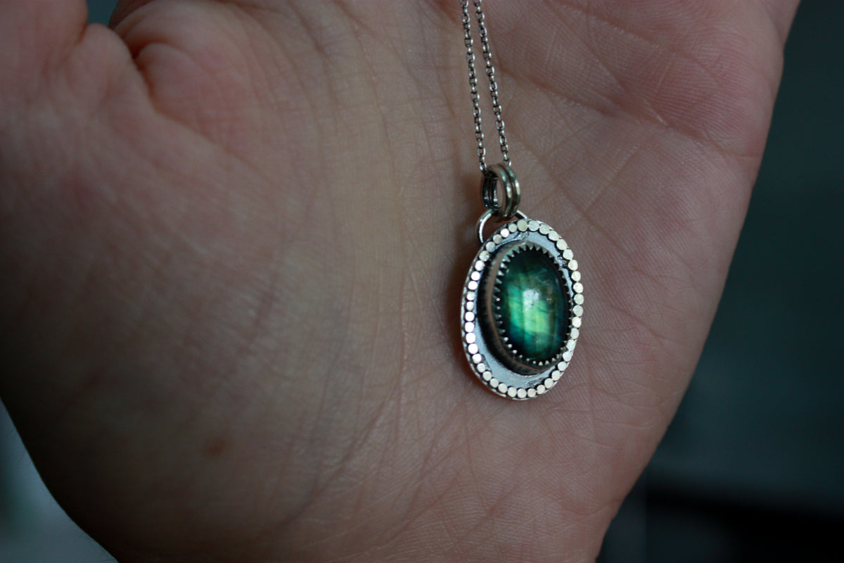 Labradorite Swirls Necklace