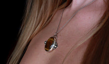 Load image into Gallery viewer, Moon Tiger's Eye Necklace
