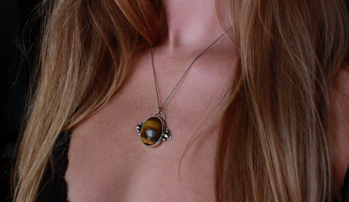 Moon Tiger's Eye Necklace
