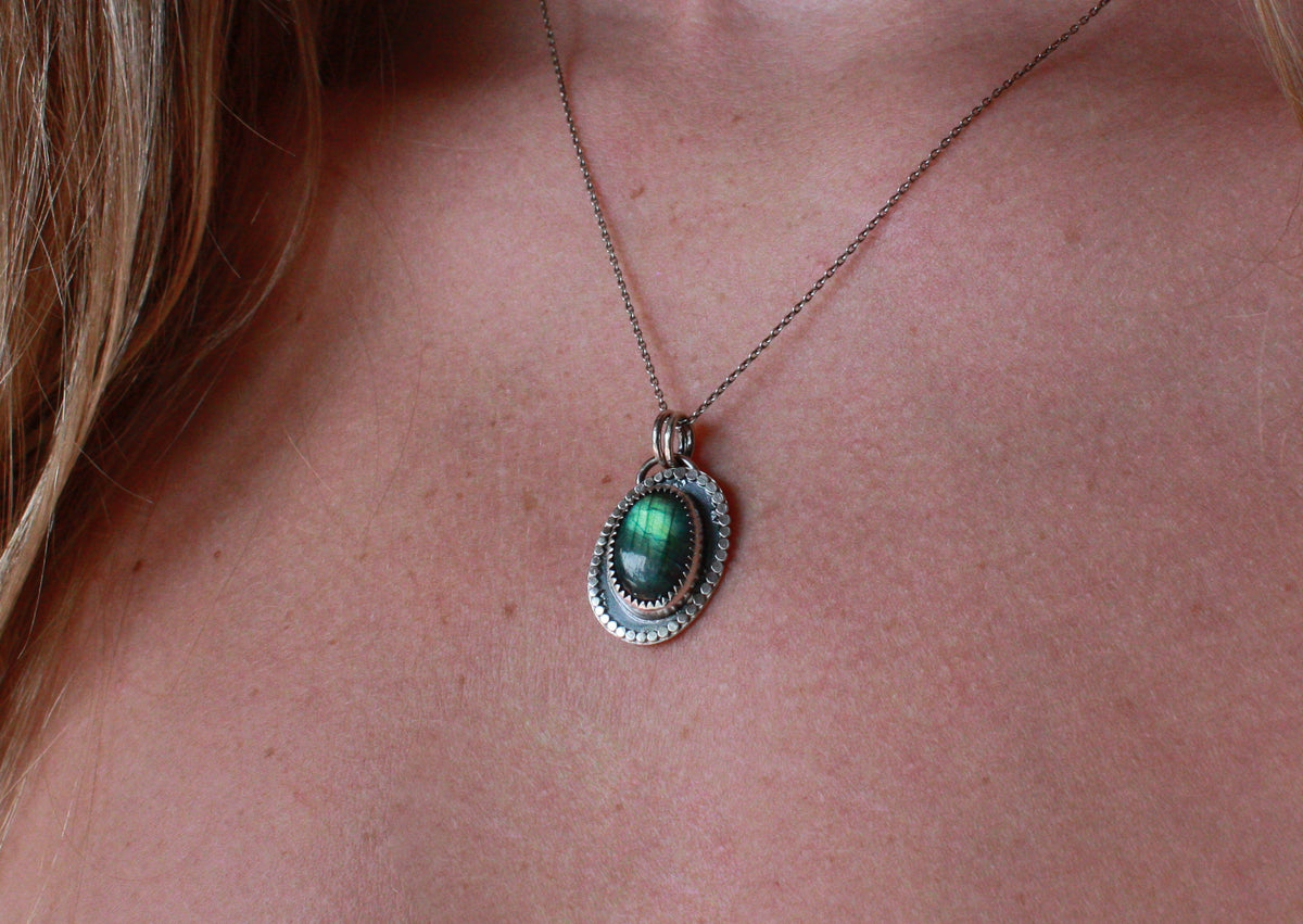 Labradorite Swirls Necklace