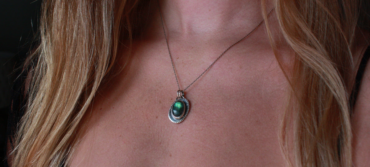 Labradorite Swirls Necklace