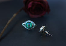 Load image into Gallery viewer, Cat Eye Studs
