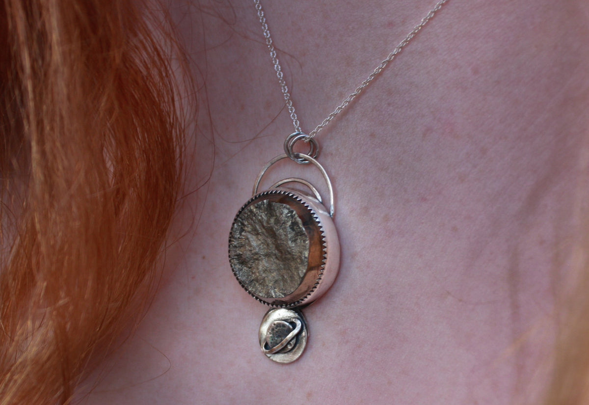 Pyrite Moon Dust Necklace