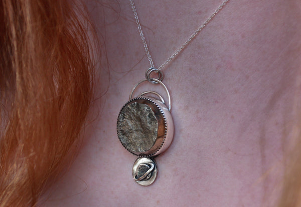 Pyrite Moon Dust Necklace