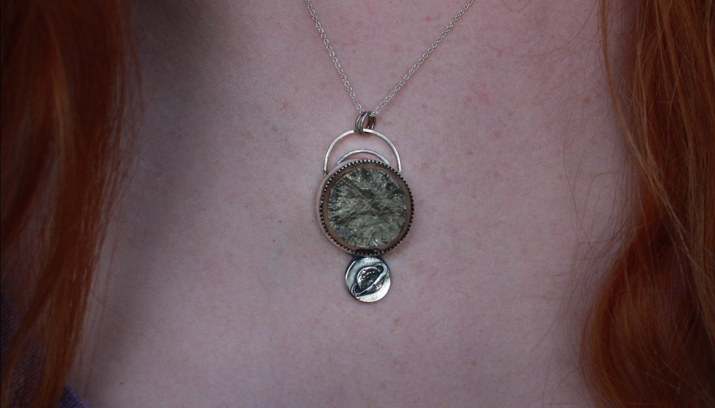 Pyrite Moon Dust Necklace