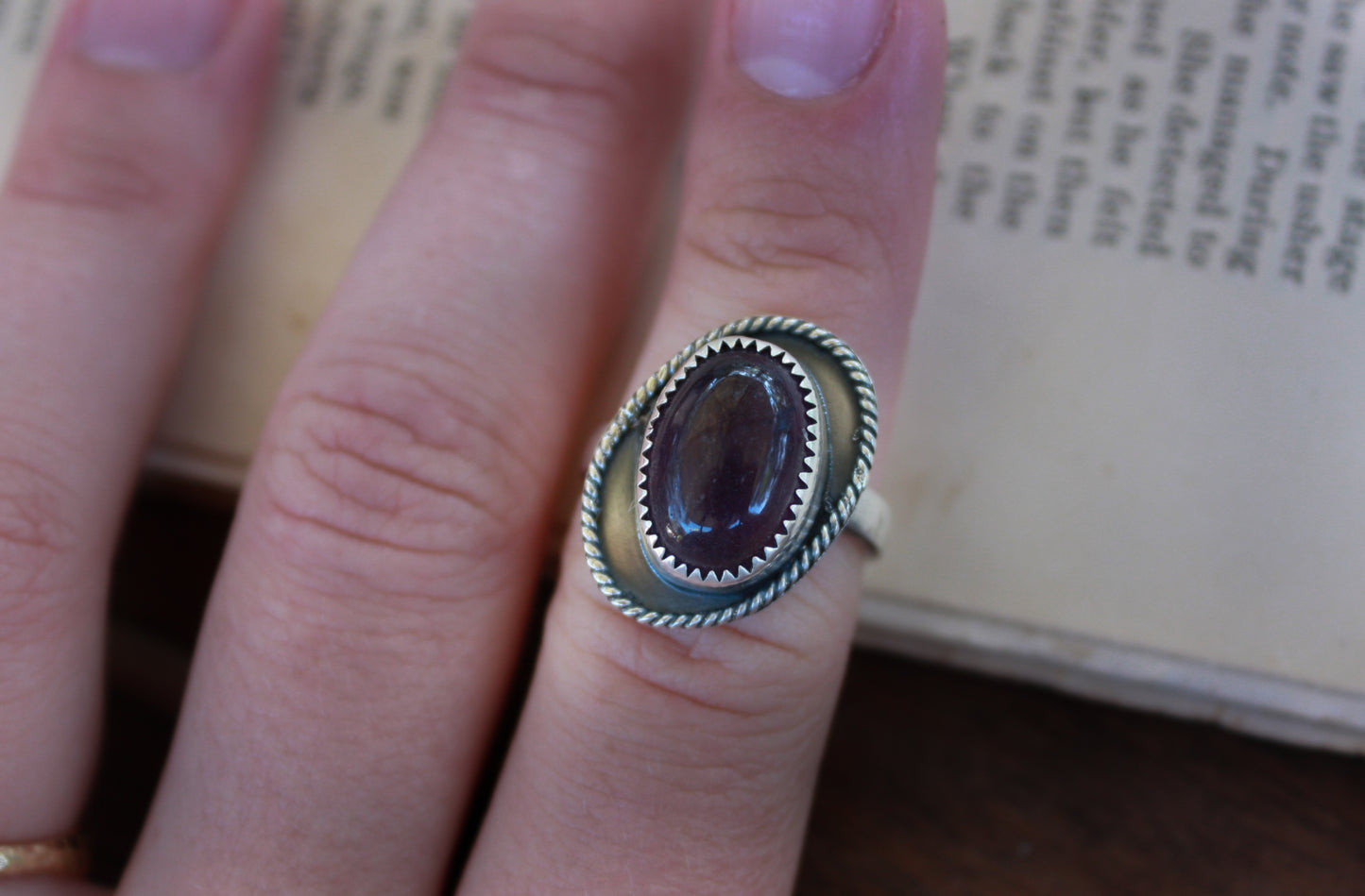 The Ring's of Saturn Amethyst Ring