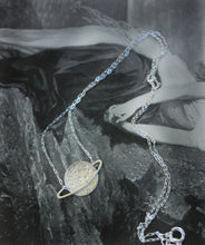 Load image into Gallery viewer, Silver Saturn Necklace

