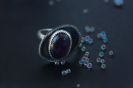 The Ring's of Saturn Amethyst Ring