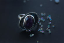 Load image into Gallery viewer, The Ring's of Saturn Amethyst Ring

