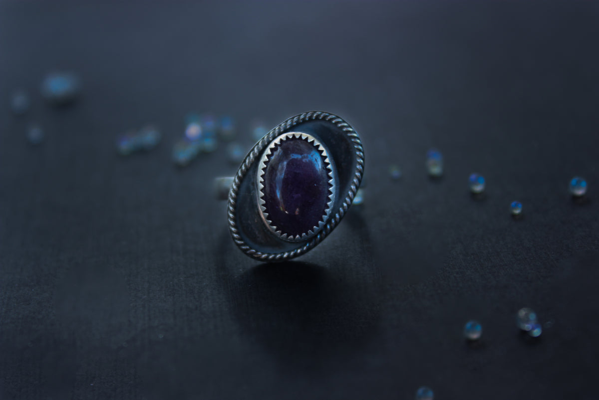 The Ring's of Saturn Amethyst Ring