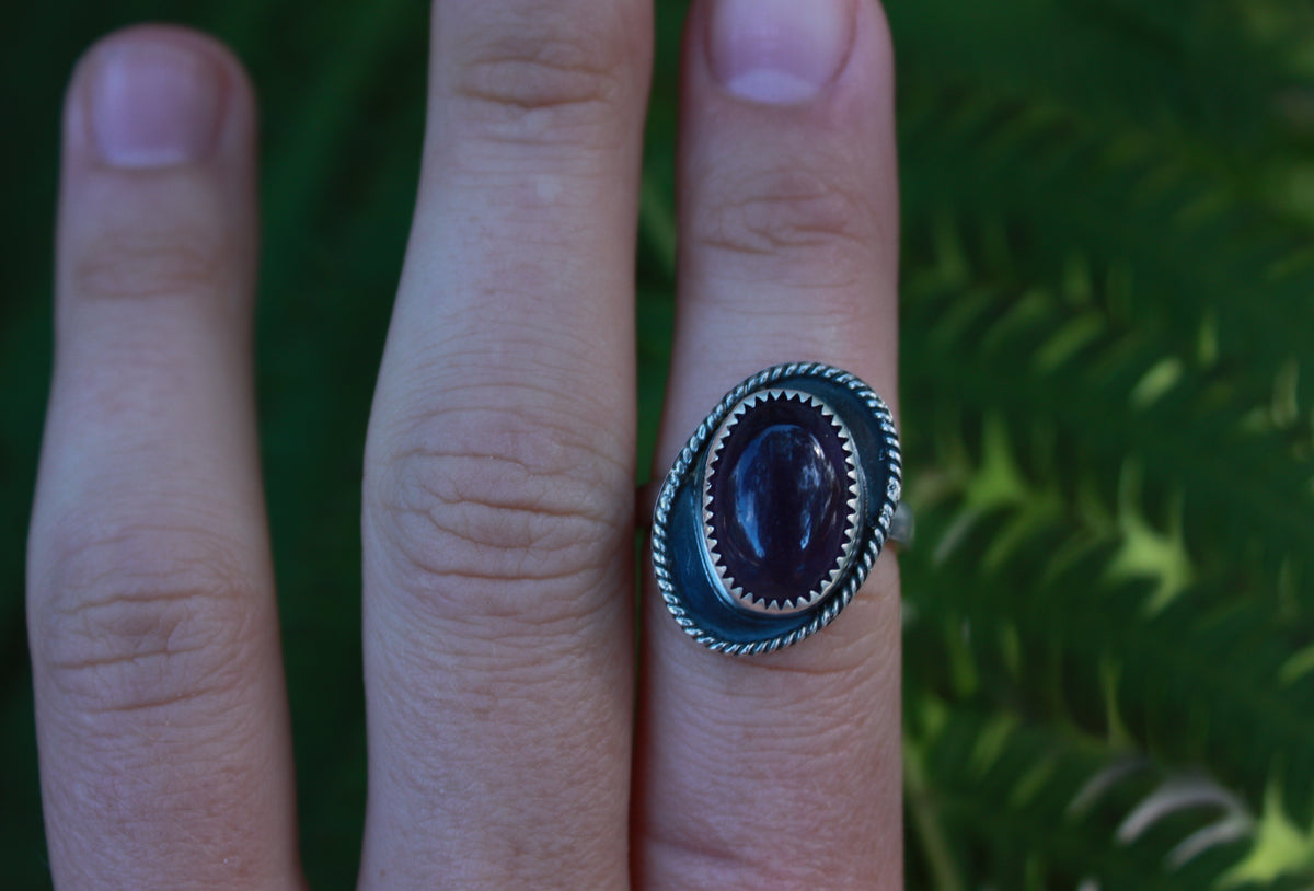 The Ring's of Saturn Amethyst Ring