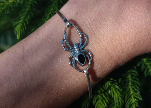 Onyx Spider Bracelet